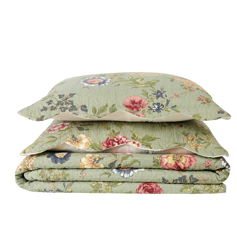 American Traditions Edens Garden 100 Cotton Quilt Set & Reviews Wayfair